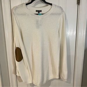 LETY & ME Josey Elbow Patch Sweater, size Large, NWT